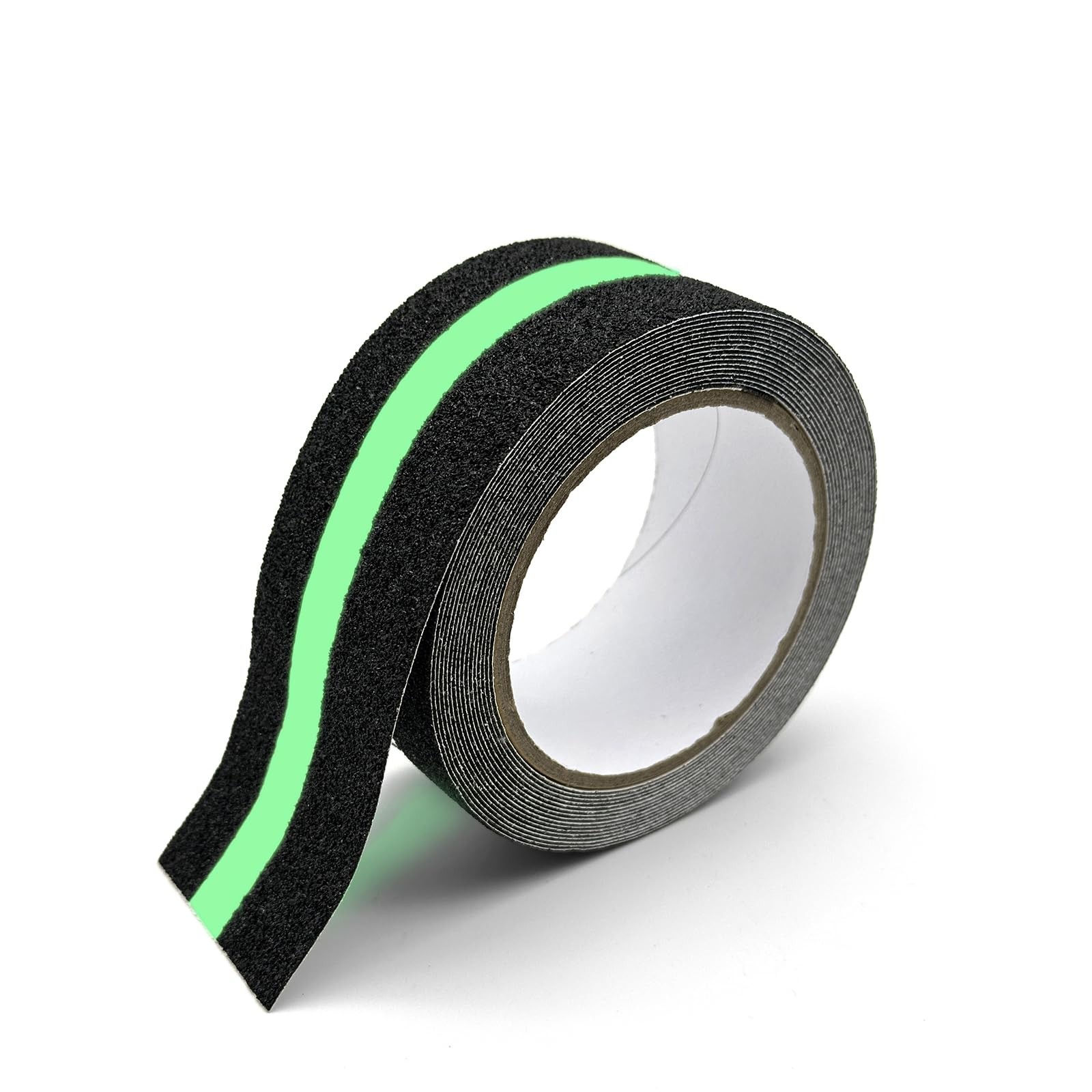 Qsdboc Anti Slip 2 inches (width) x 16.4 feet (length), Black & Glow Green