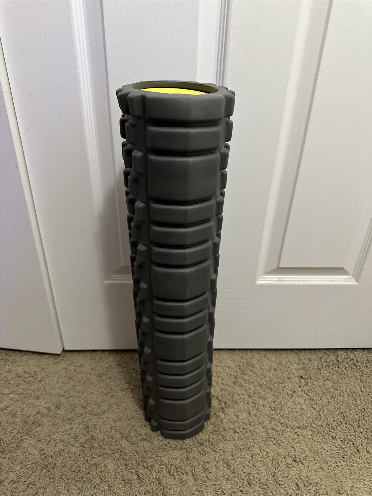 Prima Lole Foam Roller 24” Gray Deep Tissue Massage Relaxation Circulation