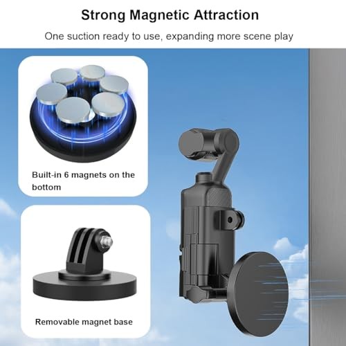 Magnetic Mount Stand Accessories, Multifuctional Magnet for DJI OSMO Pocket 3
