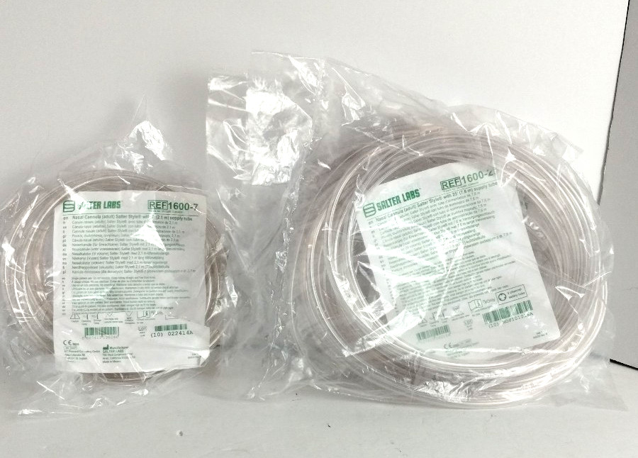 2 New Sealed Salter Supply Tubing  Adult 1600-25 Plus 1600-7 -1