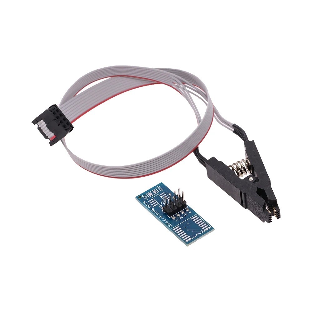 SOIC8 SOP8 IC Test Clip Programmer Adapter Board Cable EEPROM BIOS TL866 - 104