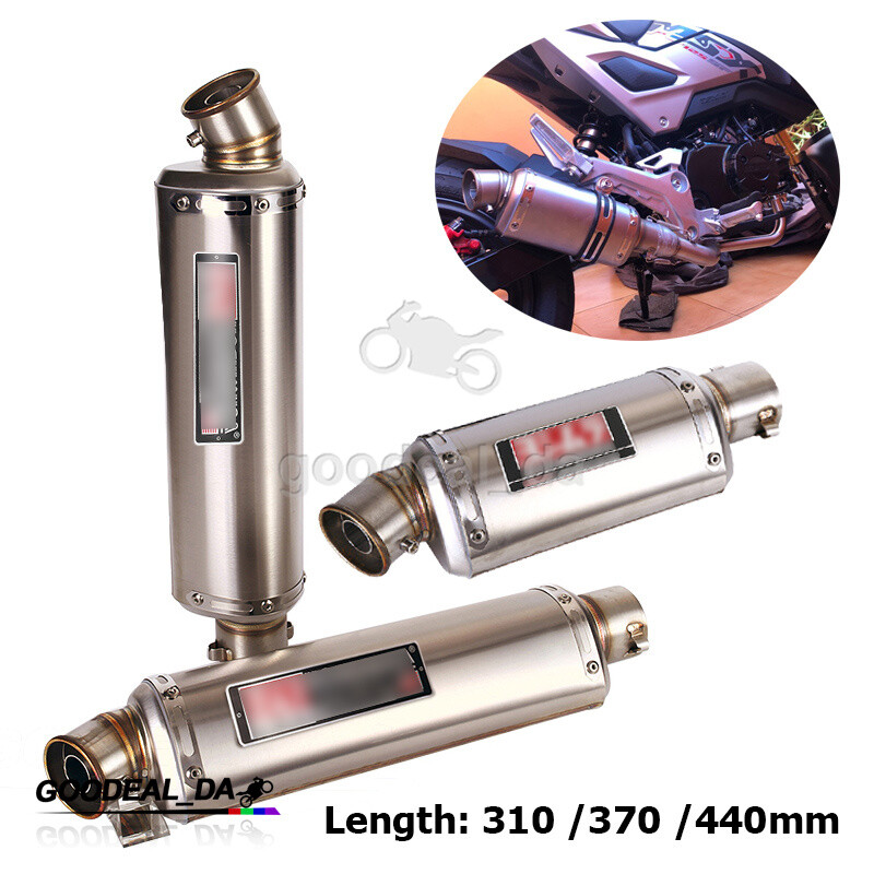 Universal Motorcycle 51MM Exhaust System Muffler Can Tips Pipe DB Killer Slip On