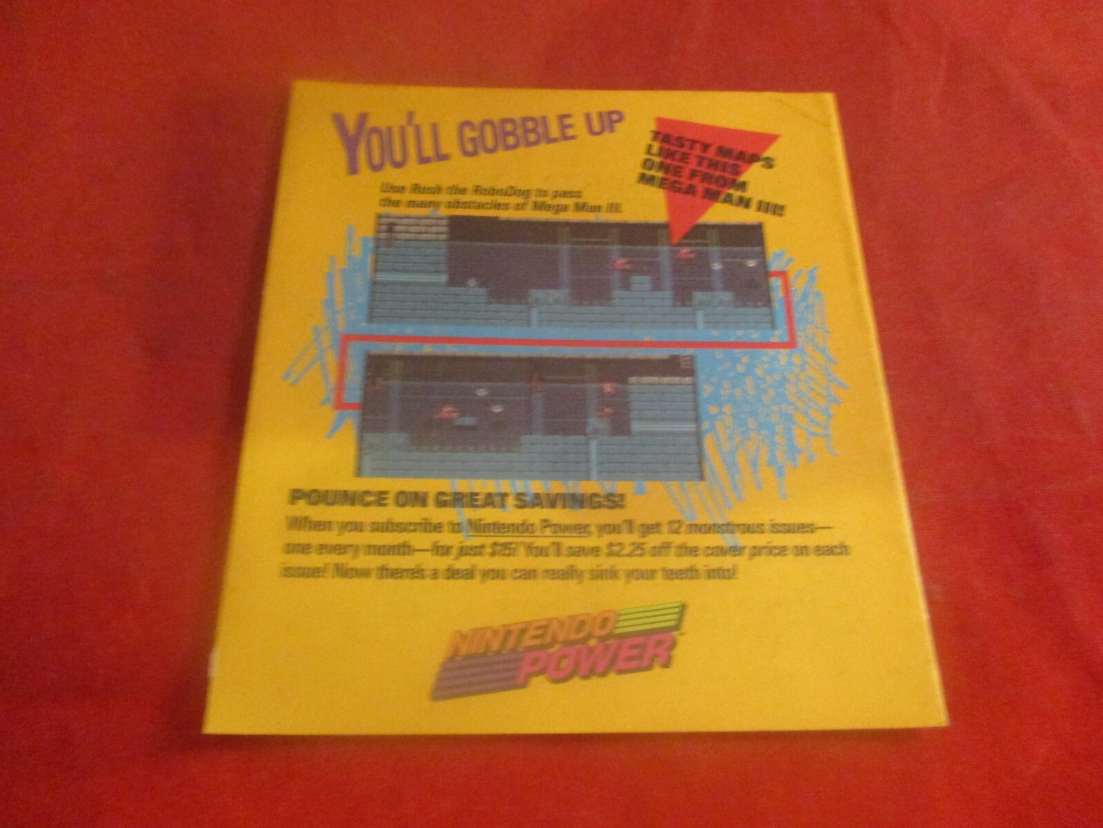 Danger Do Not Open Unless... Nintendo NES Promo Yellow Insert ONLY