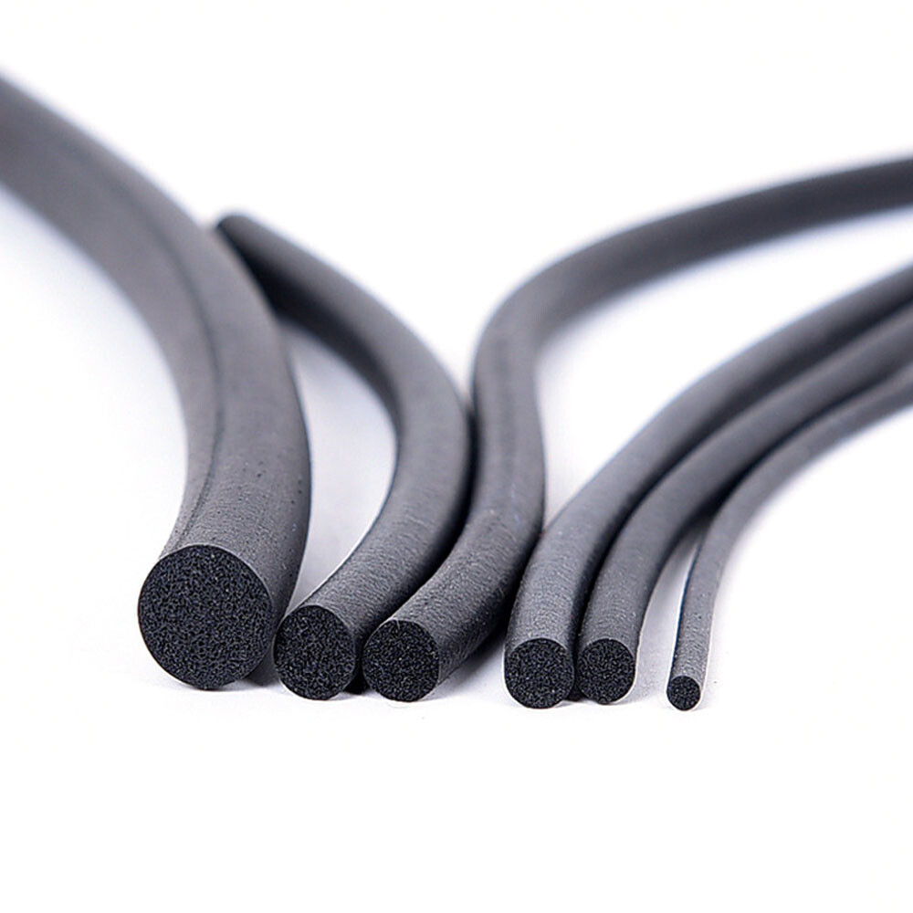 1/5-meter Solid EPDM Rubber Round Rod O-ring With Non Foaming Diameter of 3-20mm