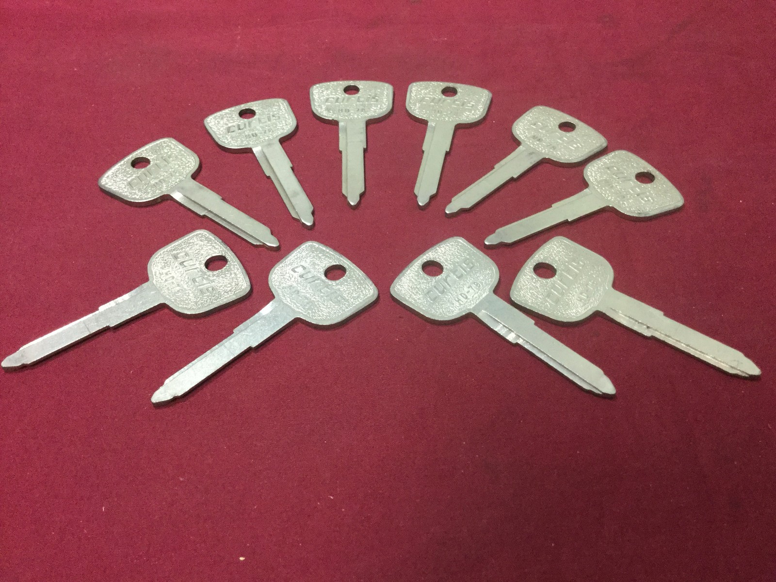 Honda by Curtis Automotive HD79 & HD78 Key Blanks, Set of 10 - Locksmith
