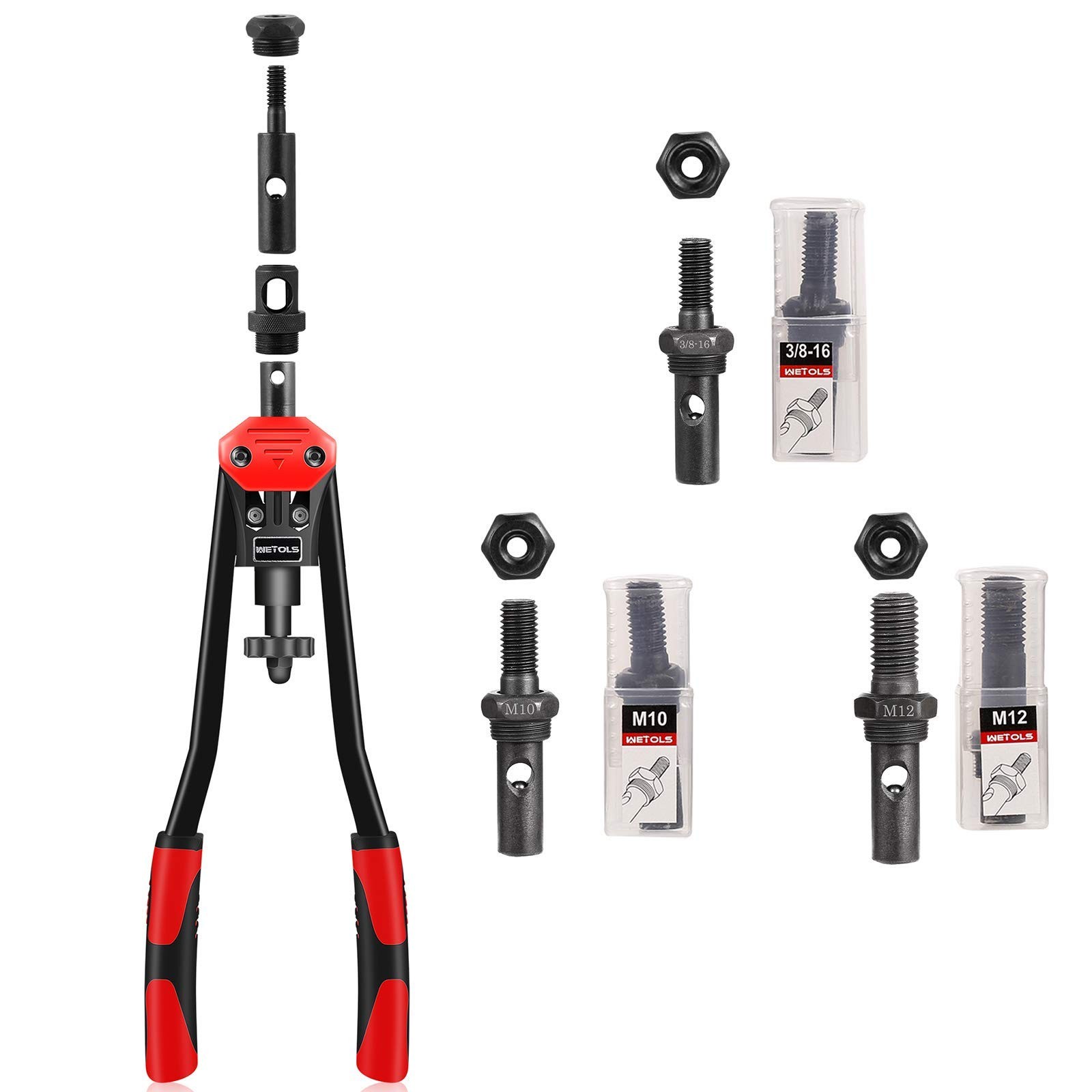 11Pcs Rivet Nut Tool Replacement Mandrels of 14''/16''