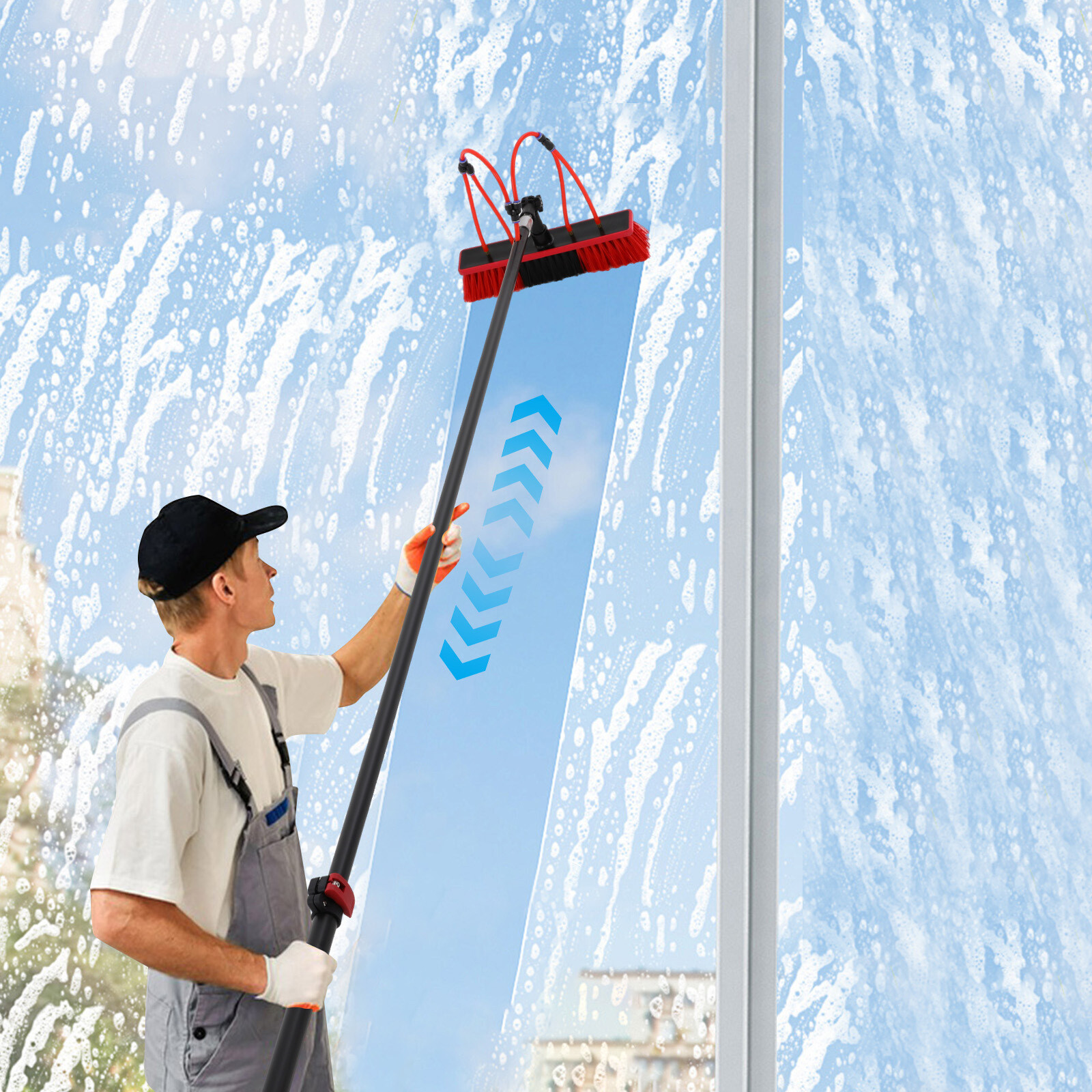 Cleaning Brush Kit for Solar Panel, Window Cleaning Equipment, Window Cleaning
