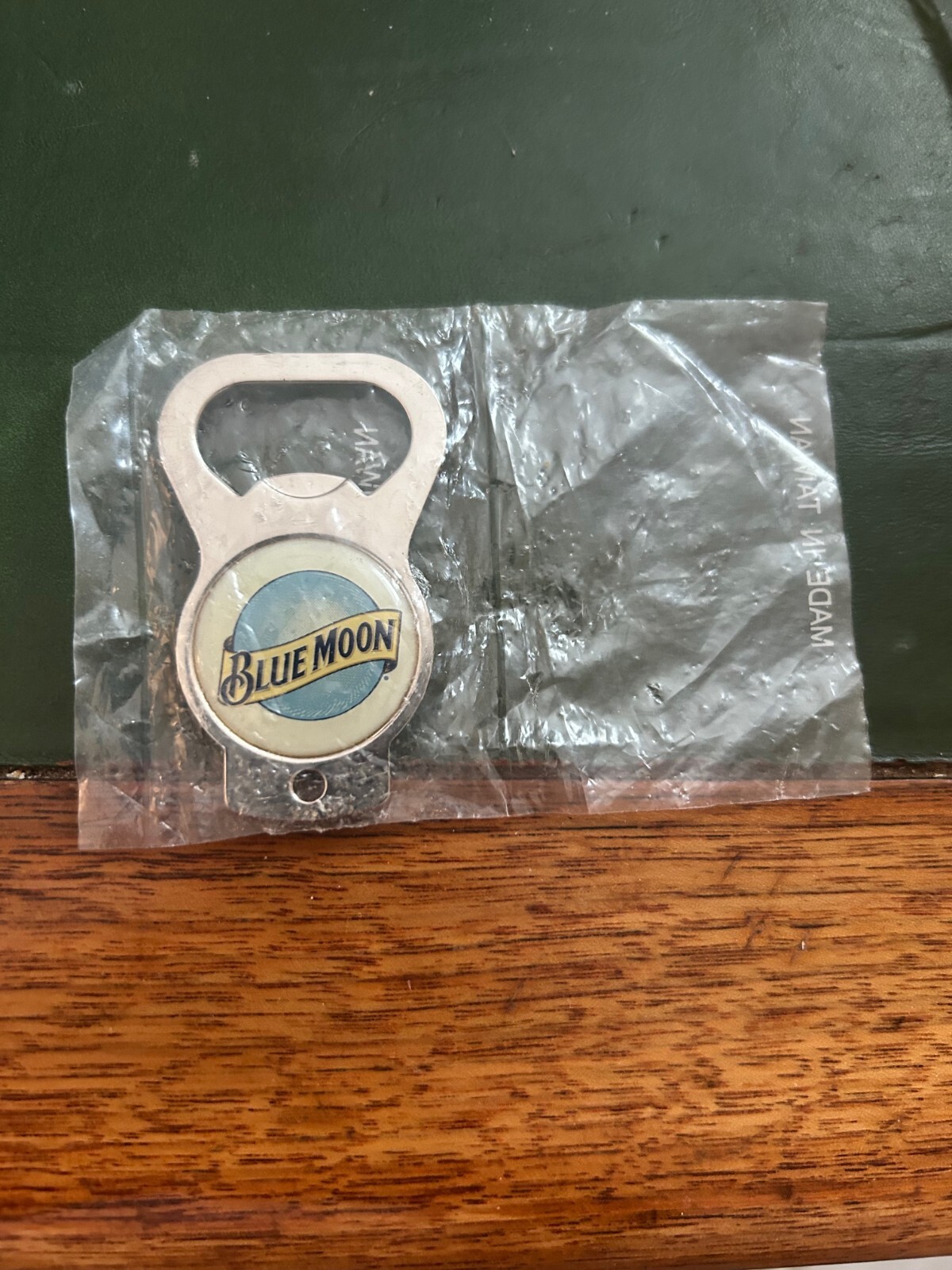 Blue Moon Bottle Opener Keychain Sealed, Never Used 2.5" length