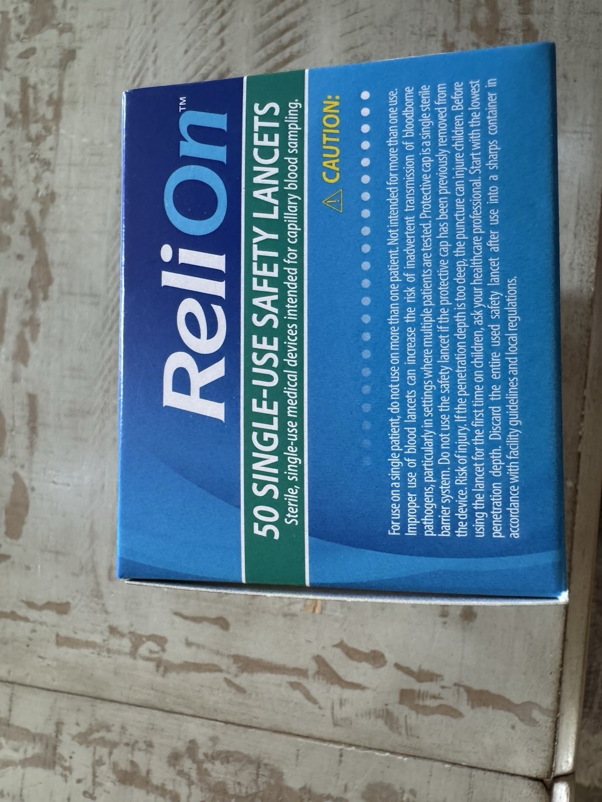 ReliOn New Diabetic Product 30 Gauge 2 in 1 Lancet 50Ct For Delicate Skin 9/2027