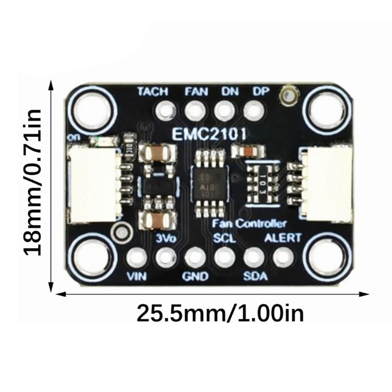 EMC2101 I2C Temperature Sensors And Fan Controller Module For PC Cooling Systems