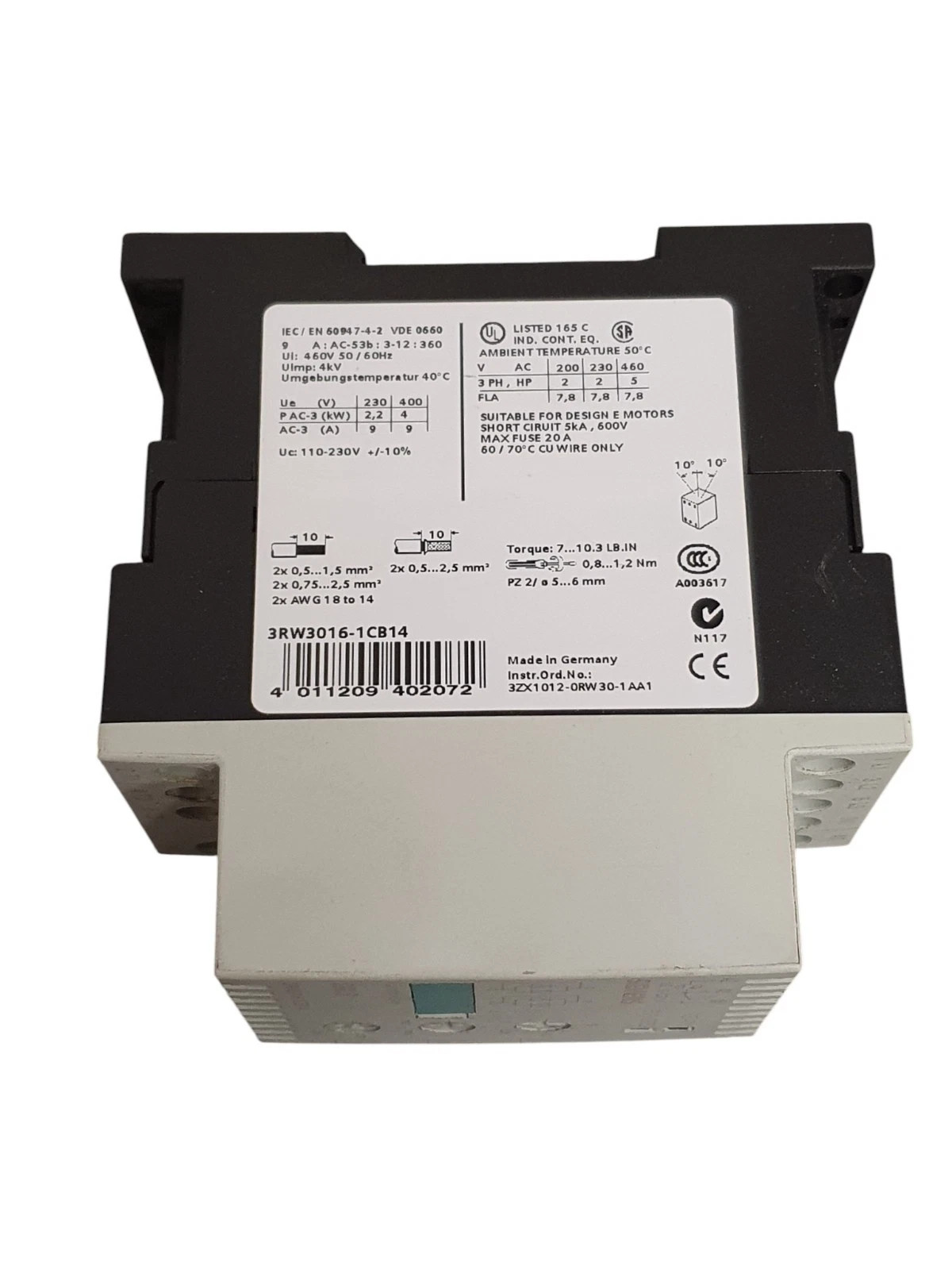 Siemens 3RW3016-1CB14