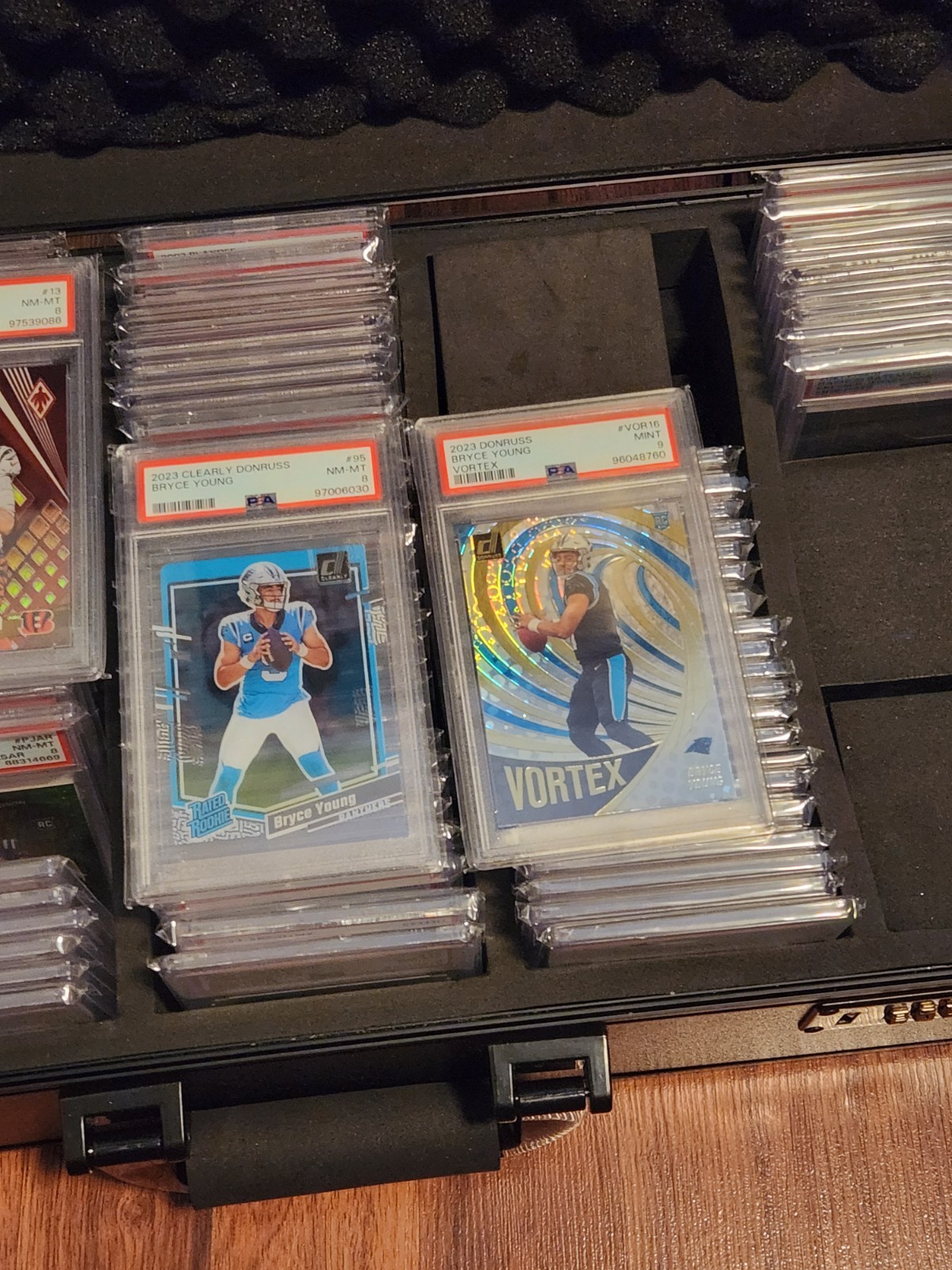 one nfl psa card pulled at random from lot.. past and present
