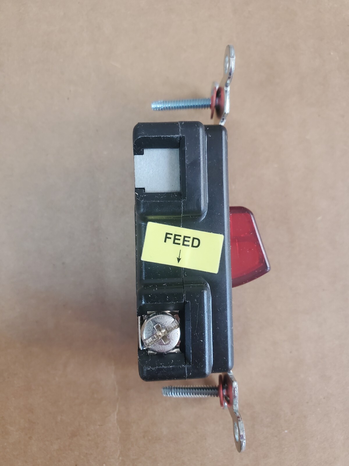 Hubbell HBL1297 Single Pole Switch, Red Pilot Light Pressure Switch