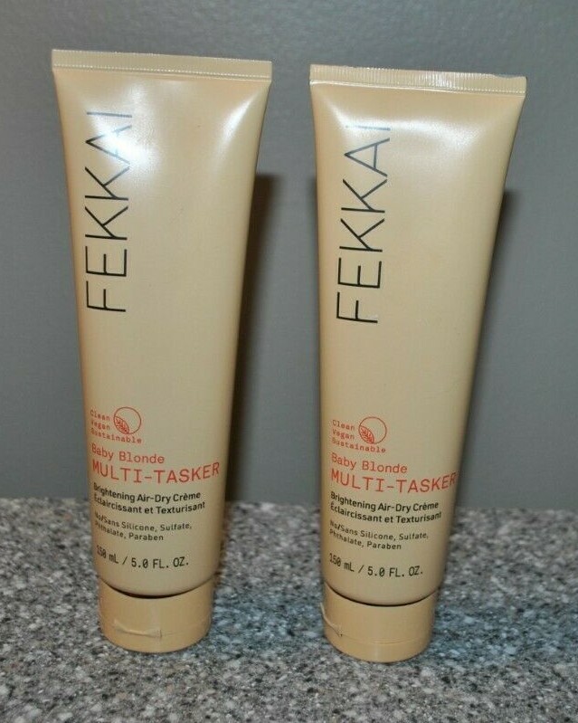 2~FEKKAI Baby Blonde Multi-Tasker Brightening Air-Dry Creme 5 oz each NOS