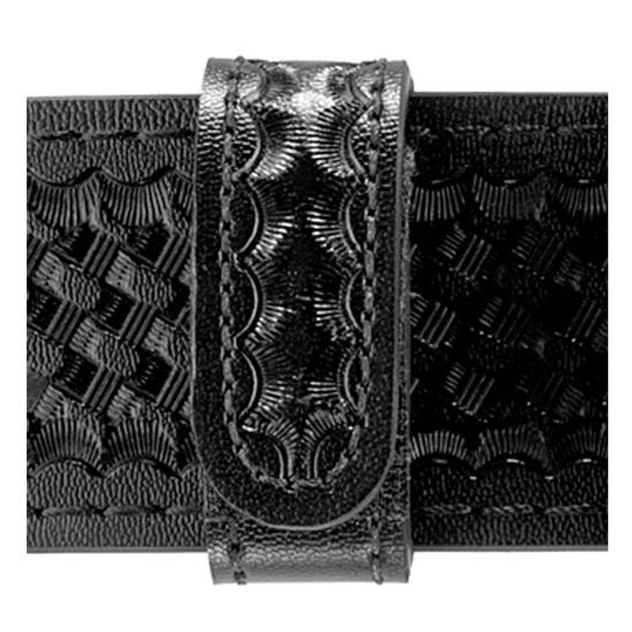 Safariland Belt Keeper 4-Pack 2.25" Hidden Snaps Basket Weave Black - 62-4-4HS
