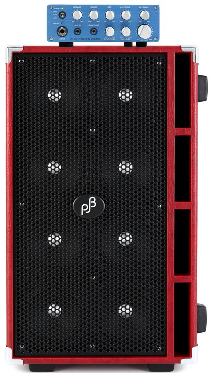 Phil Jones Bass BP-800 800-watt Bass Amplifier Head with Red 8 x 5-inch 800-watt