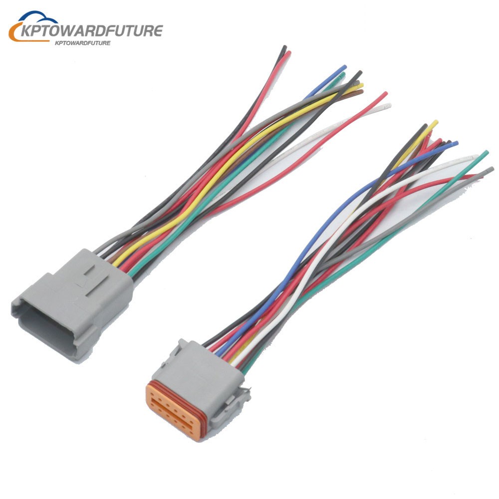 12 Pin waterproof connector 6" wire For 16 AWG Assembled Deutsch