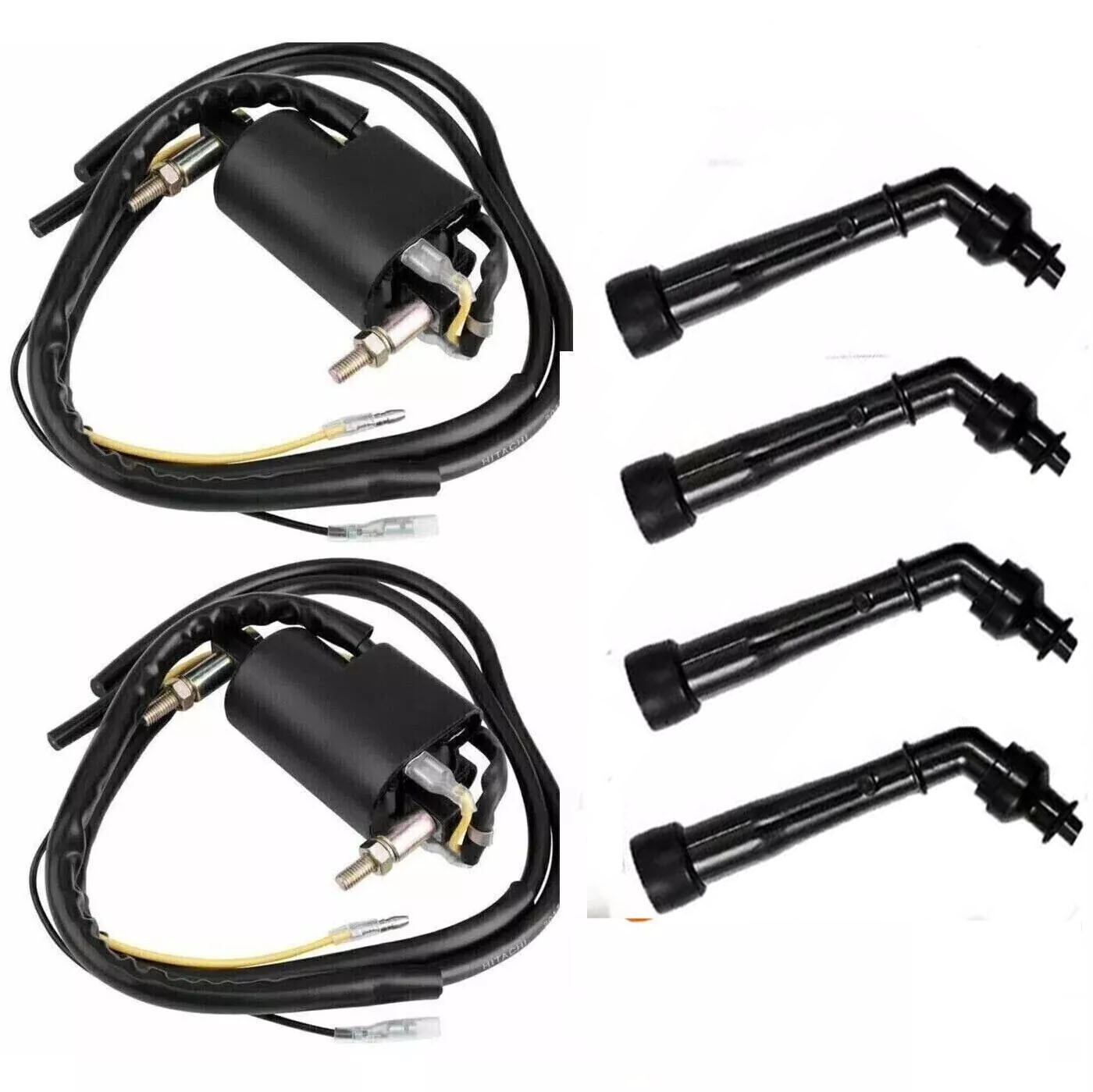 2x Ignition Coil Spark Plug Cap For Yamaha Road Star Silverado 1600 -- 1999-2003