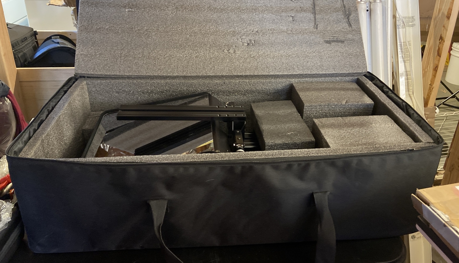 FLEX PLUS FREESTANDING 12" TELEPROMPTER WITH CASE, IPAD CRADDLE, AND SLED MOUNT
