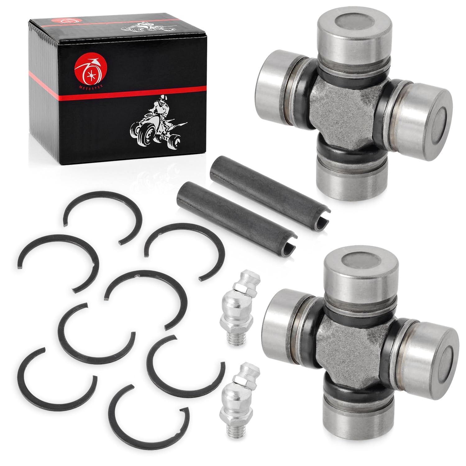 2x Front & Rear driveshaft u-joint For Polaris Ranger RZR Scrambler...
