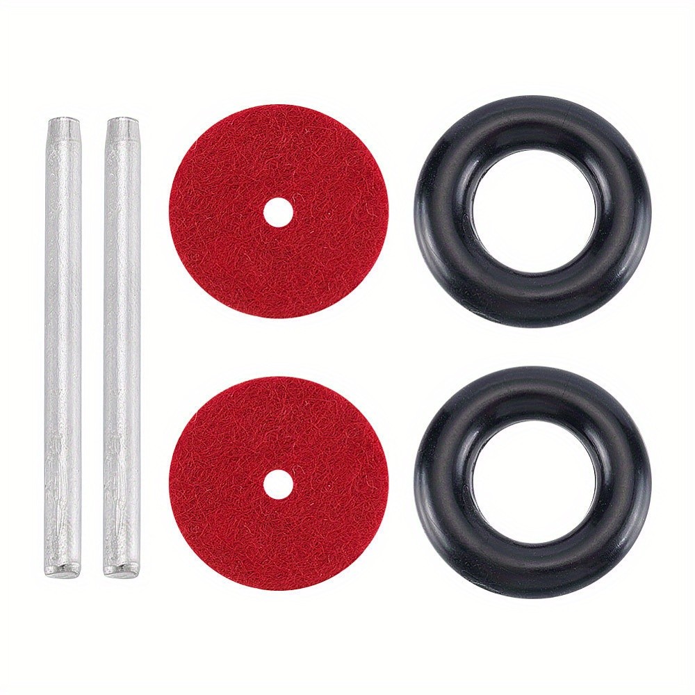 1set Iron Wire Rod sets with 2pcs Rubber Linking Rings Mixed color 28.5~48x4~7mm