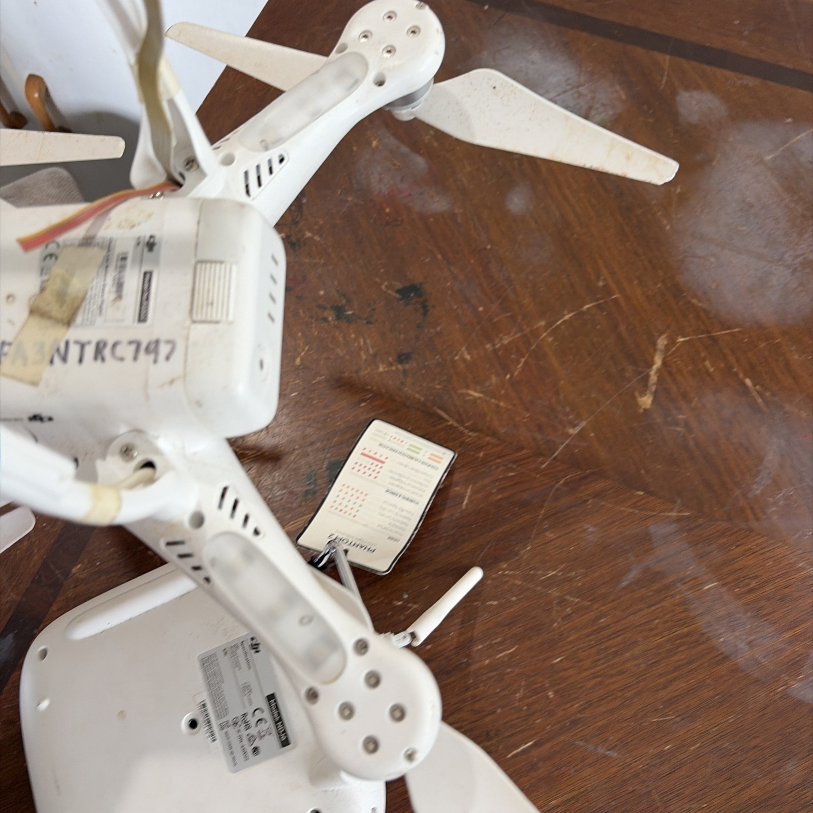 DJI Phantom 2 P330Z Drone White Red Untested Parts Only