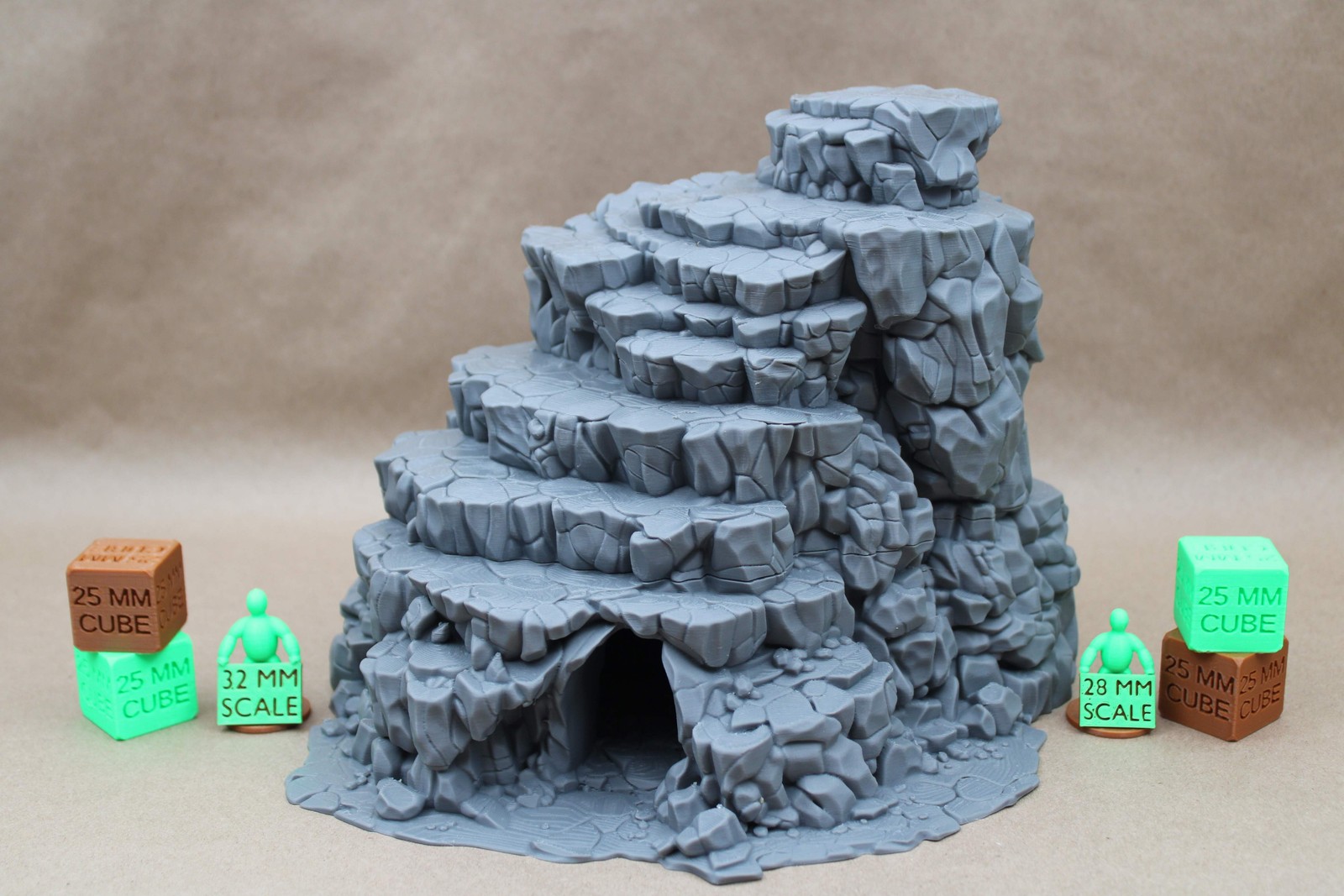 Tabletop Terrain Stone Rock Cave Steps Stairs Lookout 28mm skirmish rpg wargame