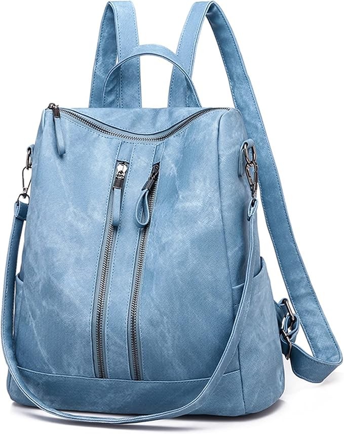 Backpack Purse for Women, Women Backpack Purse Small Leather Waterproof Anti-...