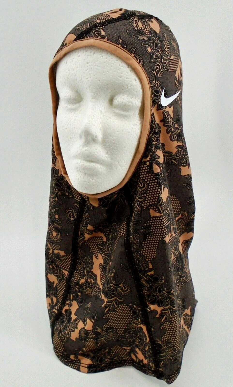 Nike Pro Hijab Women's XS/S Dri-Fit Rose Gold/Black/White