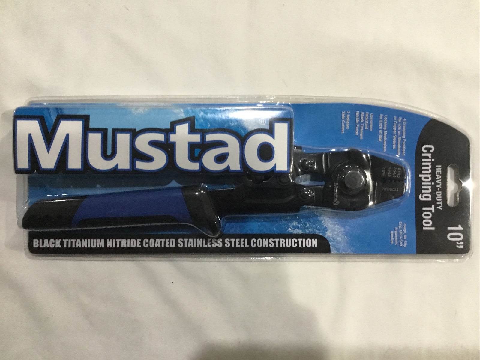Mustad MT013 Heavy Duty Hand Crimper for  Wires, sleeves, with side cutter