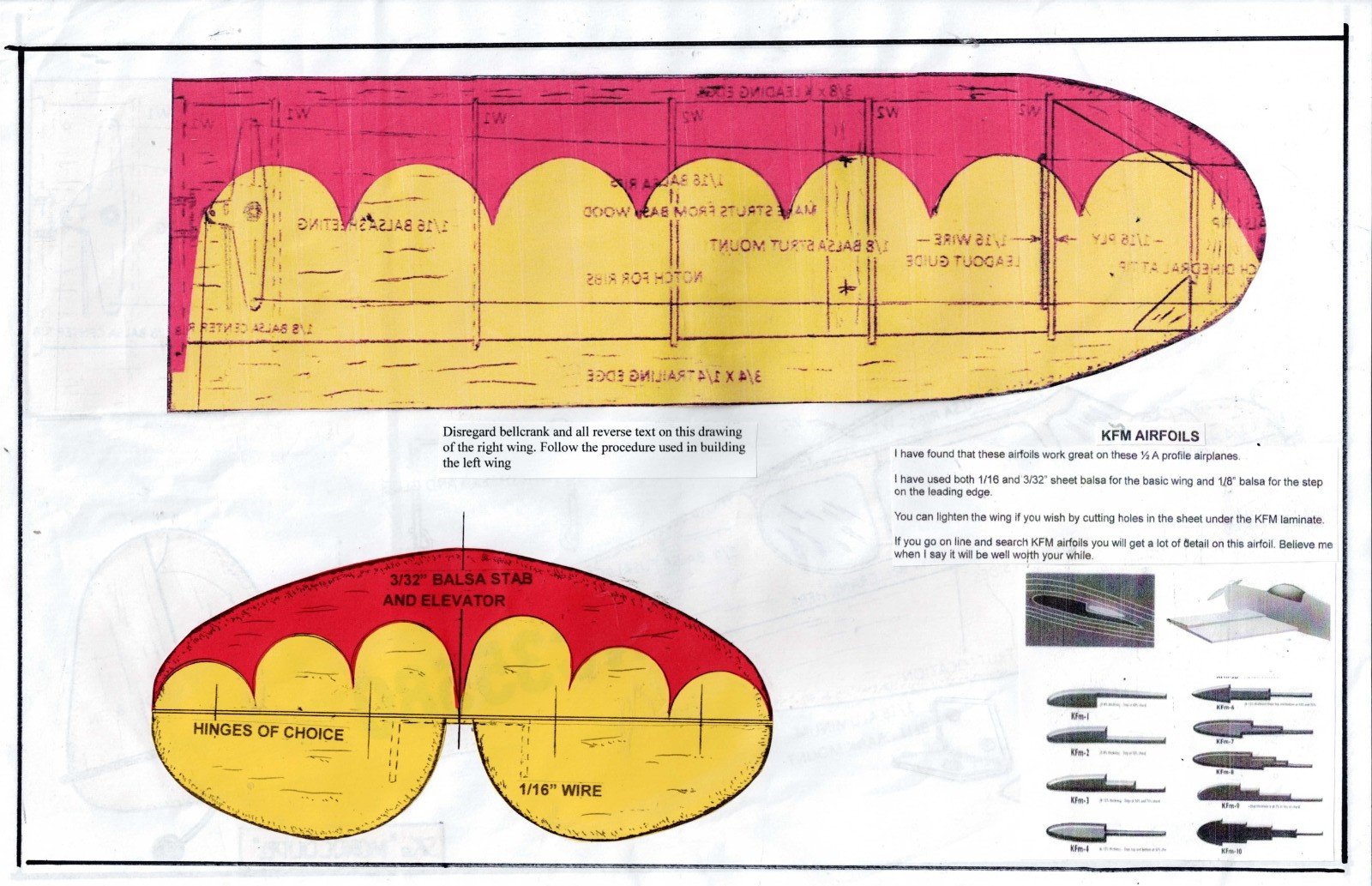 1/2 A Monocoupe U-Control Model airplane plans only