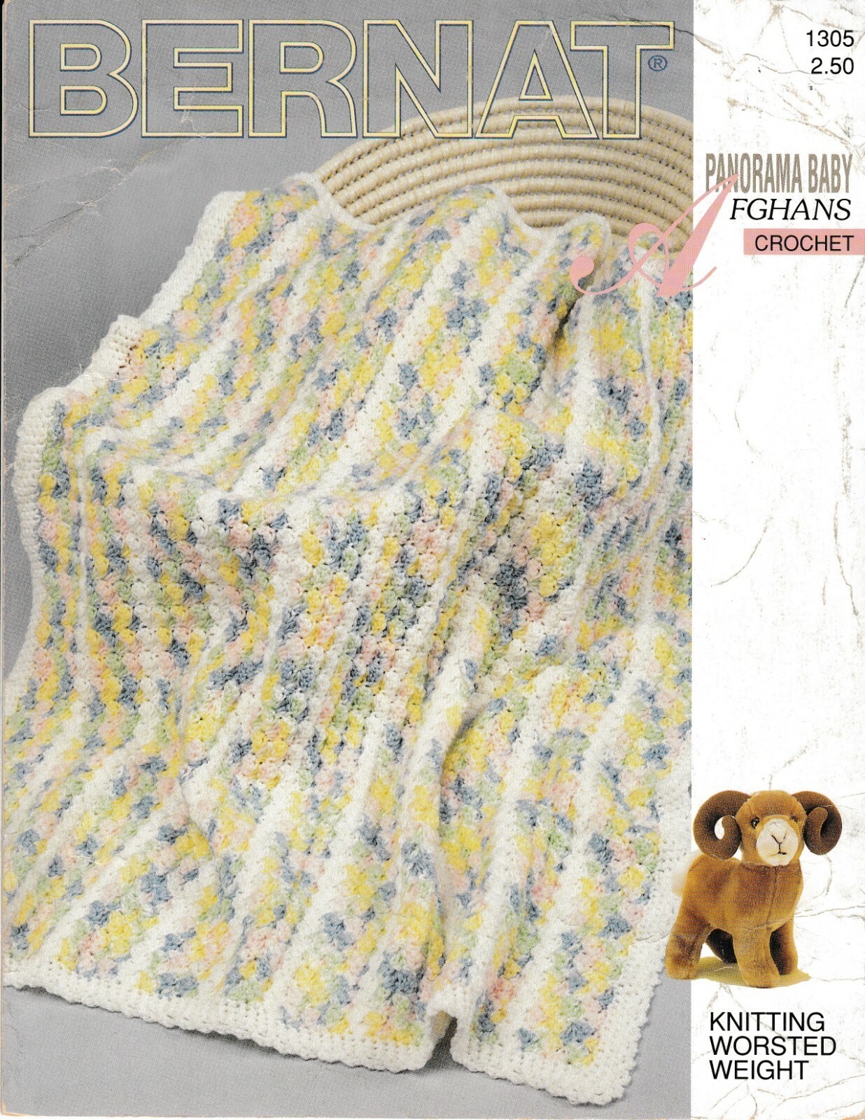 Multi-Colour Baby Afghan Crochet | Bernat #1305