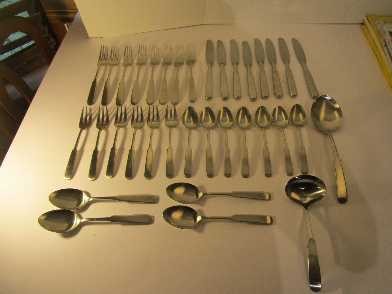 Vintage Lauffer Heritage Germany 18/8 Stainless Flatware 35 Pieces  #T29
