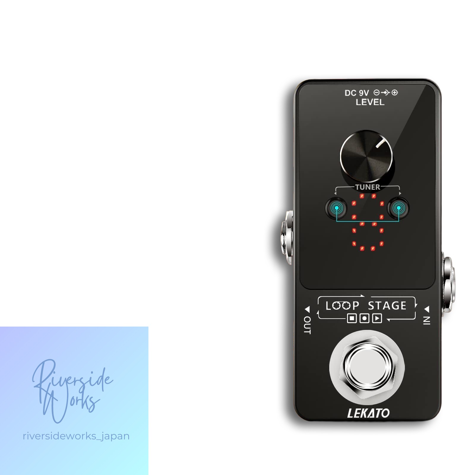Looper Pedal 9 Loop Tuner Guitar Effect 40min USB 9V Adapter