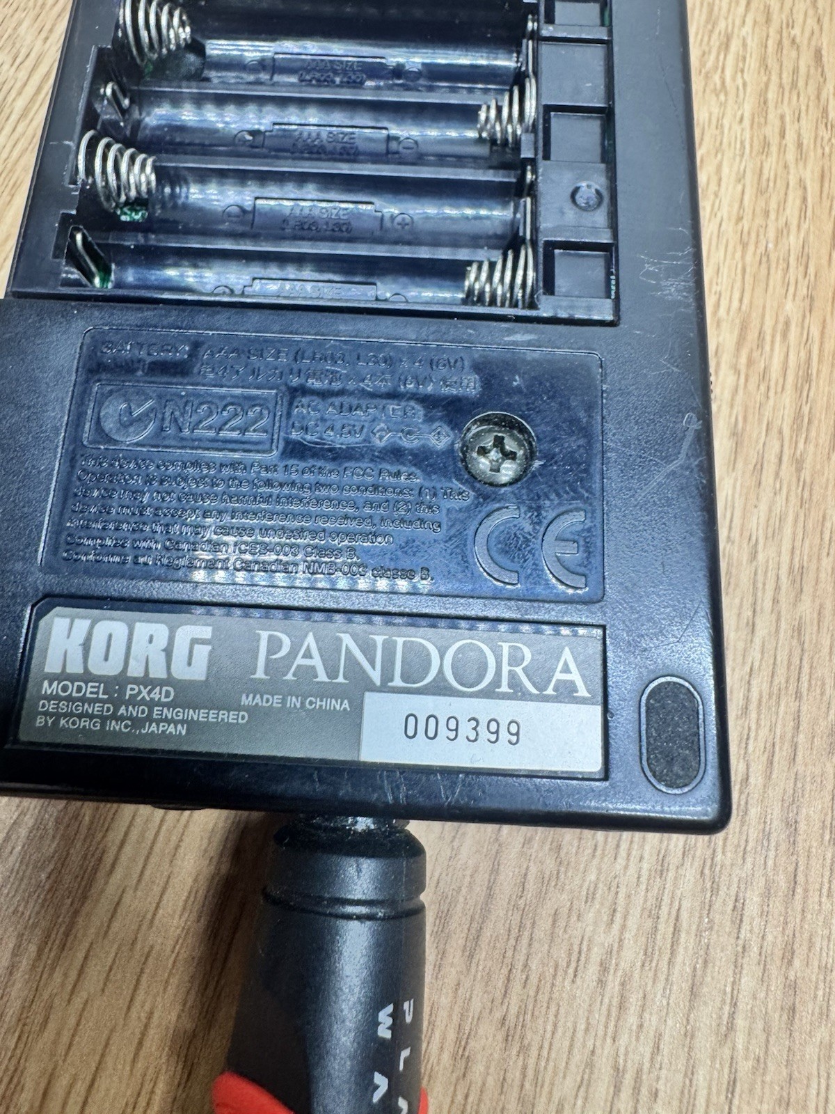 Korg ToneWorks Pandora PX4D Guitar Bass Multi Effects Processor Tested Works
