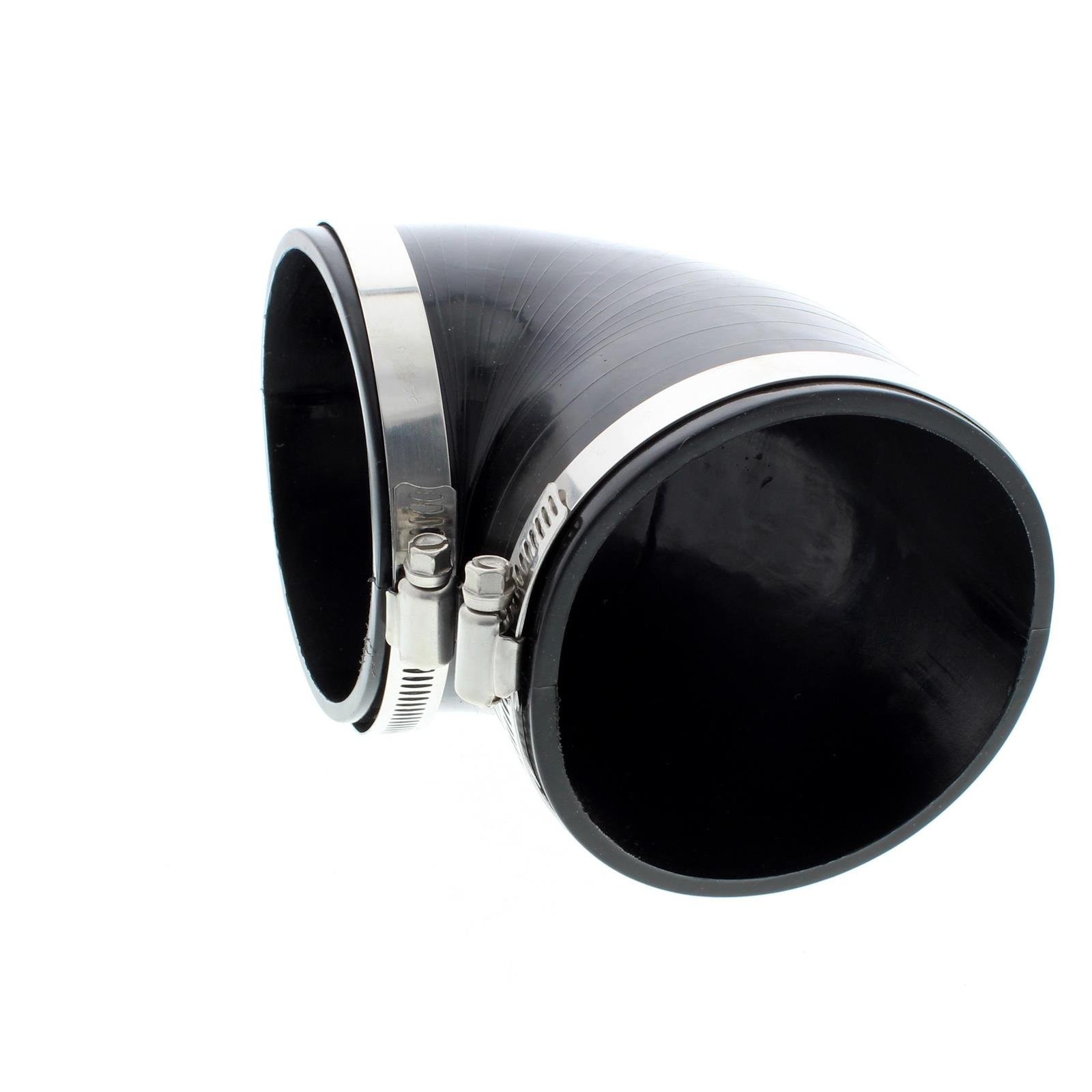 Performance 9781 Black 4 inch 90 Degree Silicone Reducer Coupler Boot