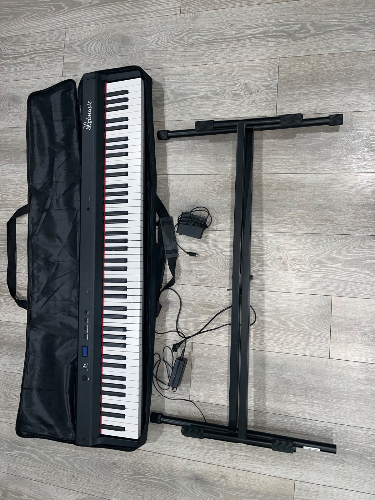 Black Keyboard piano 88 semi-weighted keys