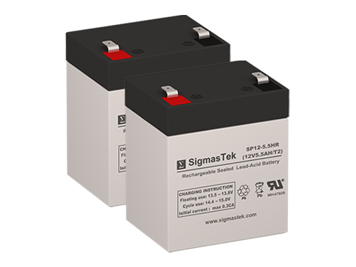 Bravo B3 Electric Scooter Battery Set (2 batteries - 12V 5.5Ah)