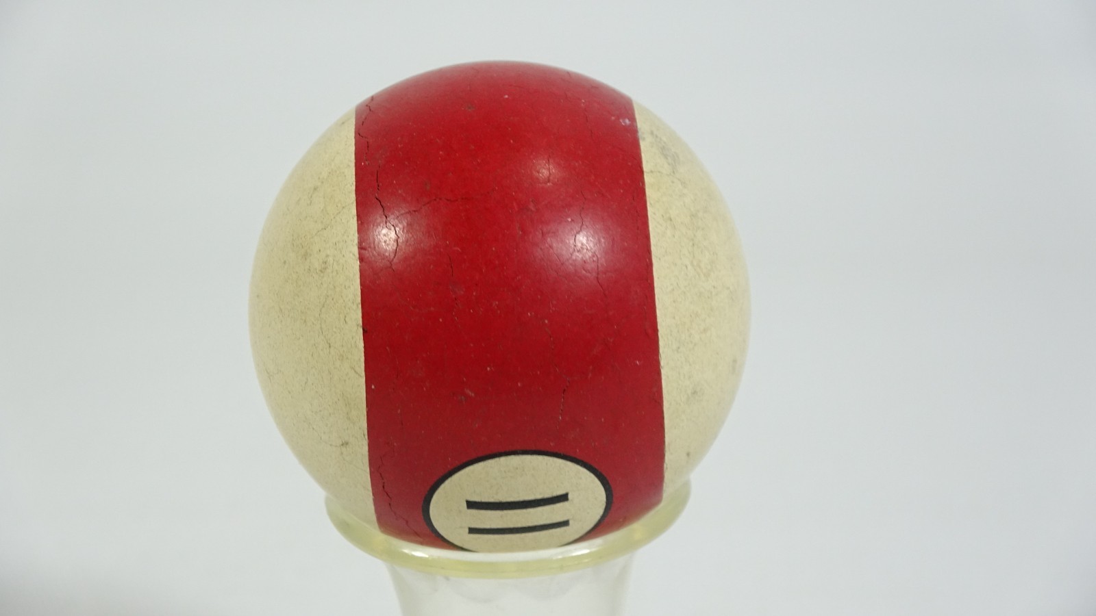 Vintage Striped Red Pool 11 Ball - 2 1/4" - 192g