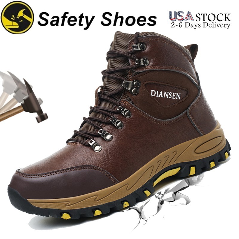 Indestructible Mens Work Boots Steel Toe Safety Shoes Waterproof Non Slip Boots