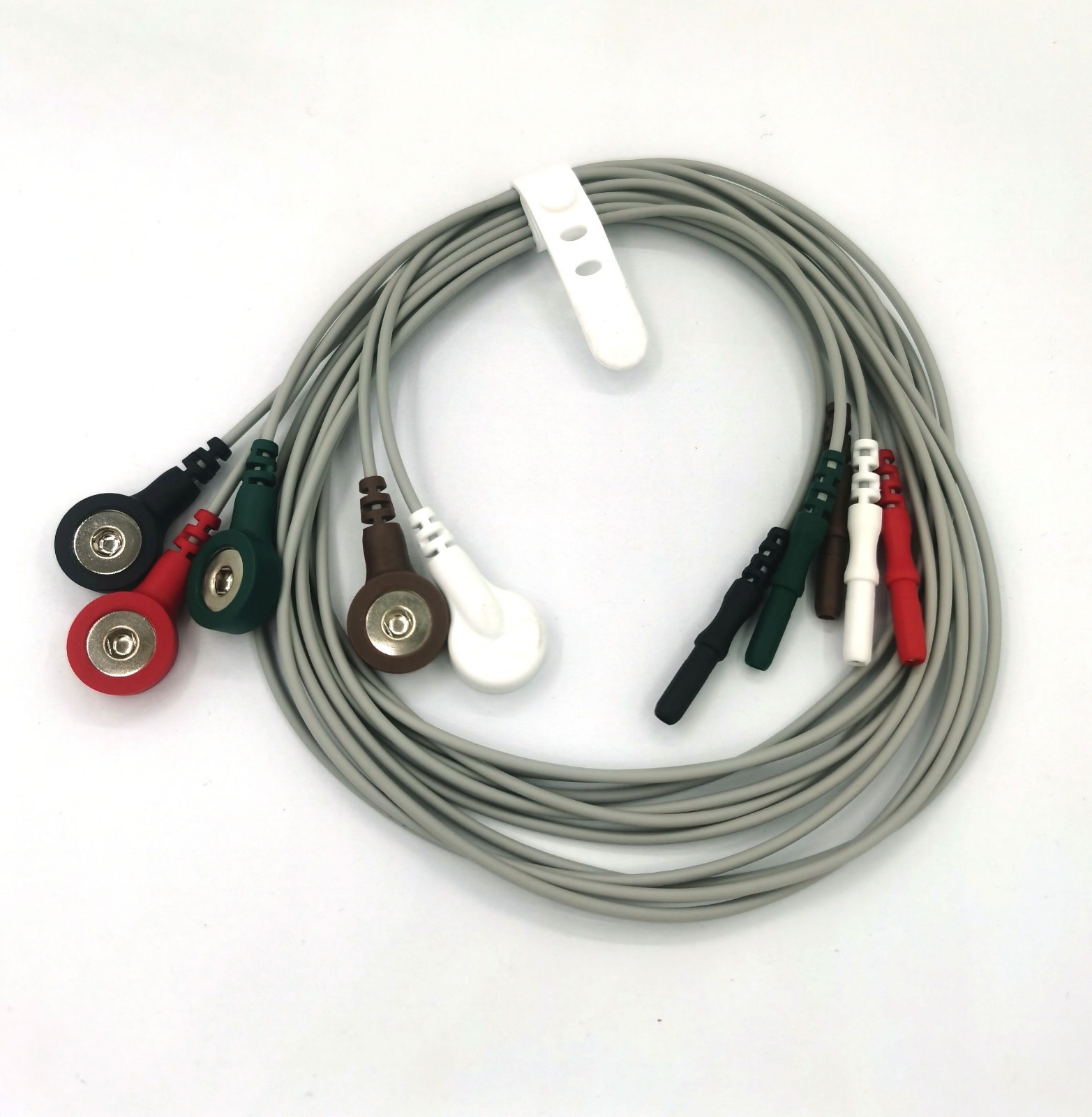 Medical Snap Cable 5Lead ECG EEG Snap Holter Cable