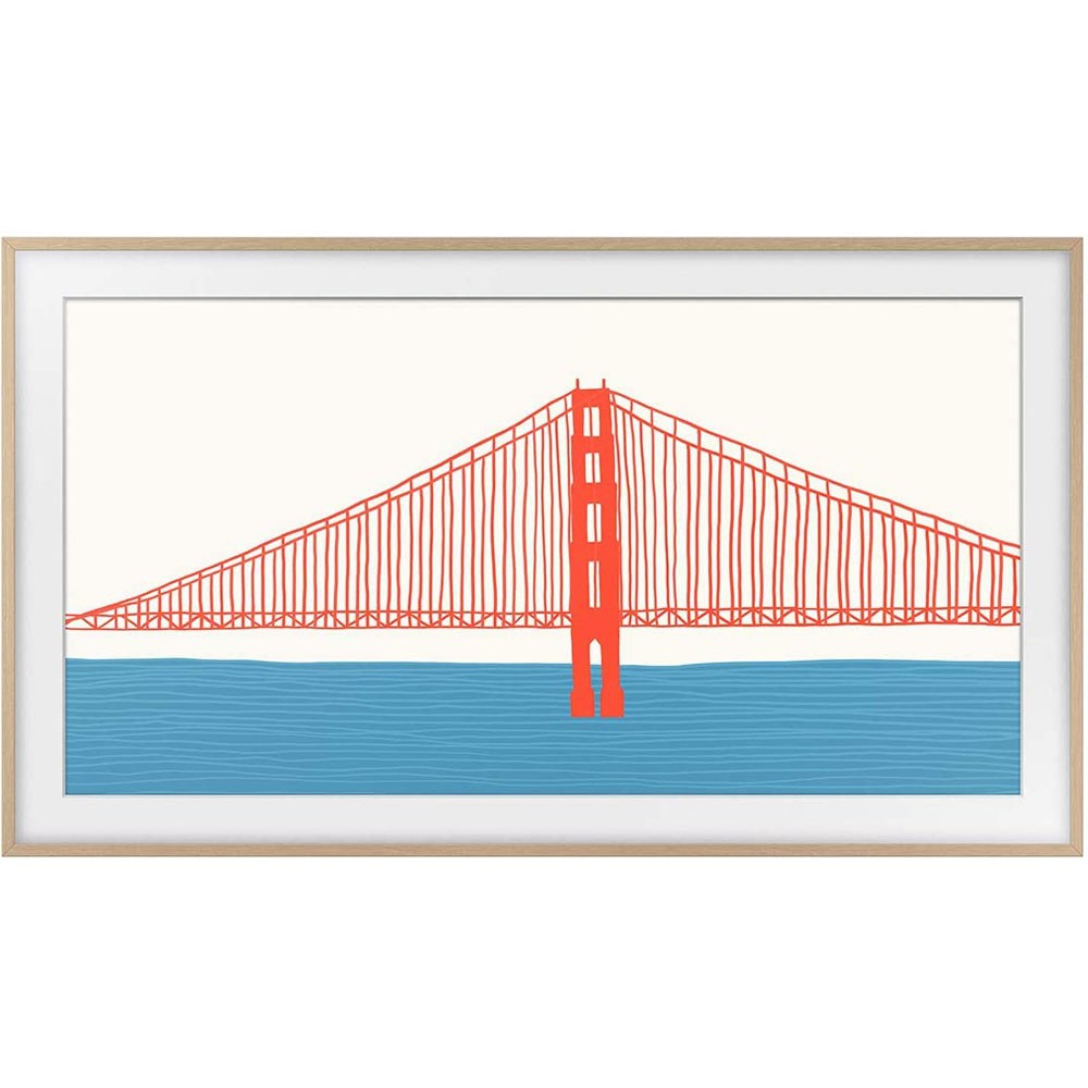 Samsung 55" The Frame Customizable Bezel - Modern Teak VG-SCFA55TKBZA