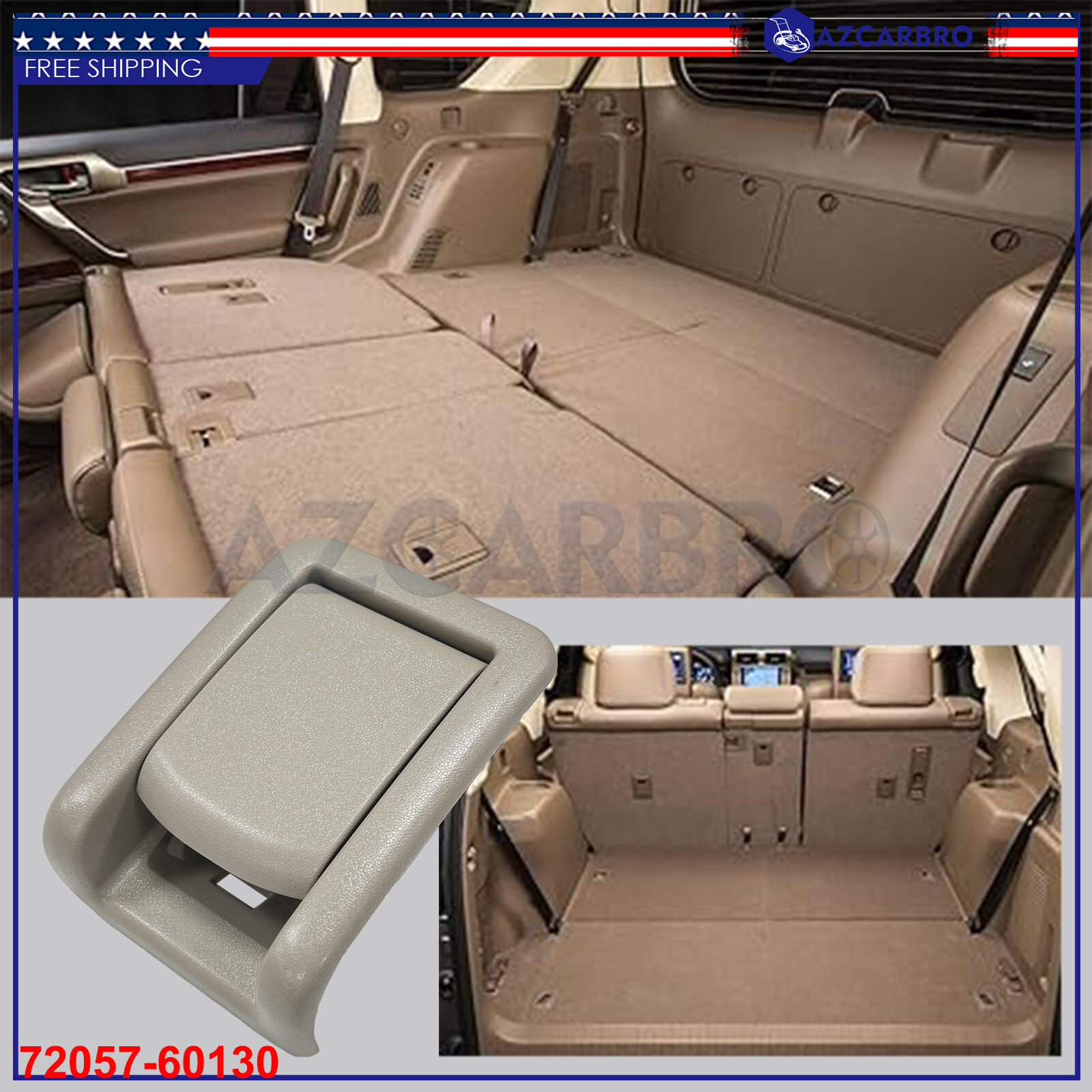 For Lexus 2010-2019 GX460 GX400 Rear Seat Lever Control Handle Latch 72057-60130