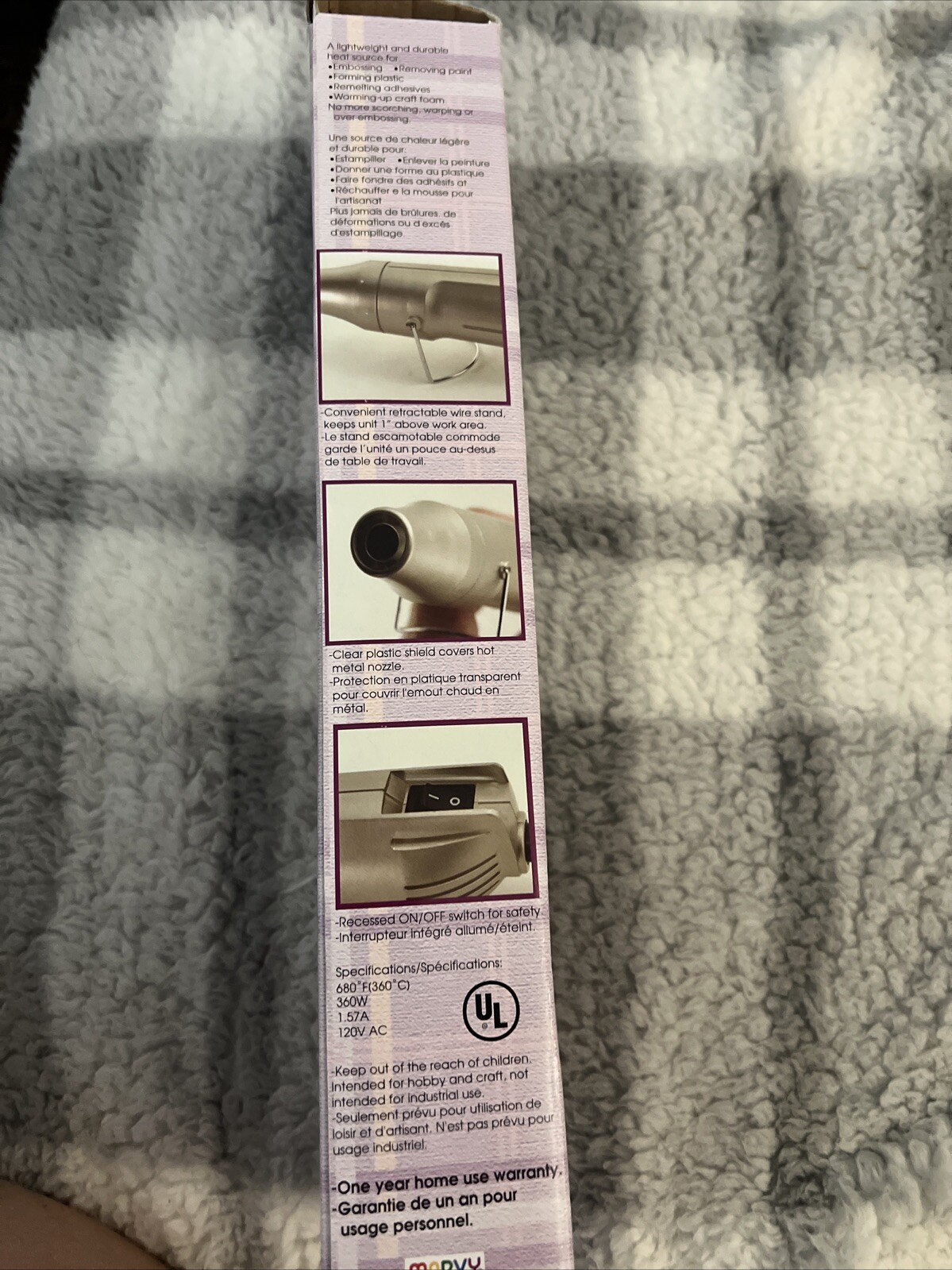 Marvy Uchida Embossing Heat Tool Model 2500 Rubber Stamp Embossing