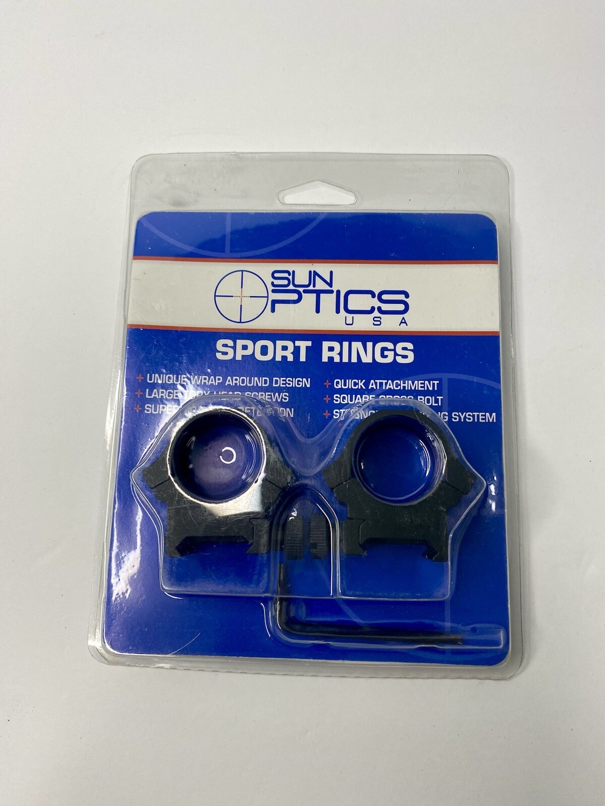 Sun Optics USA Sport Rings 1" Med Std Dovetail TORX SM054