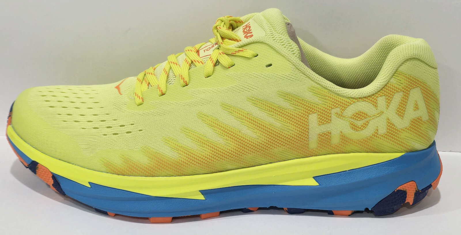 Mens HOKA One Torrent 3 Citrus Diva Blue Trail-Running Shoes Size 12   1127914