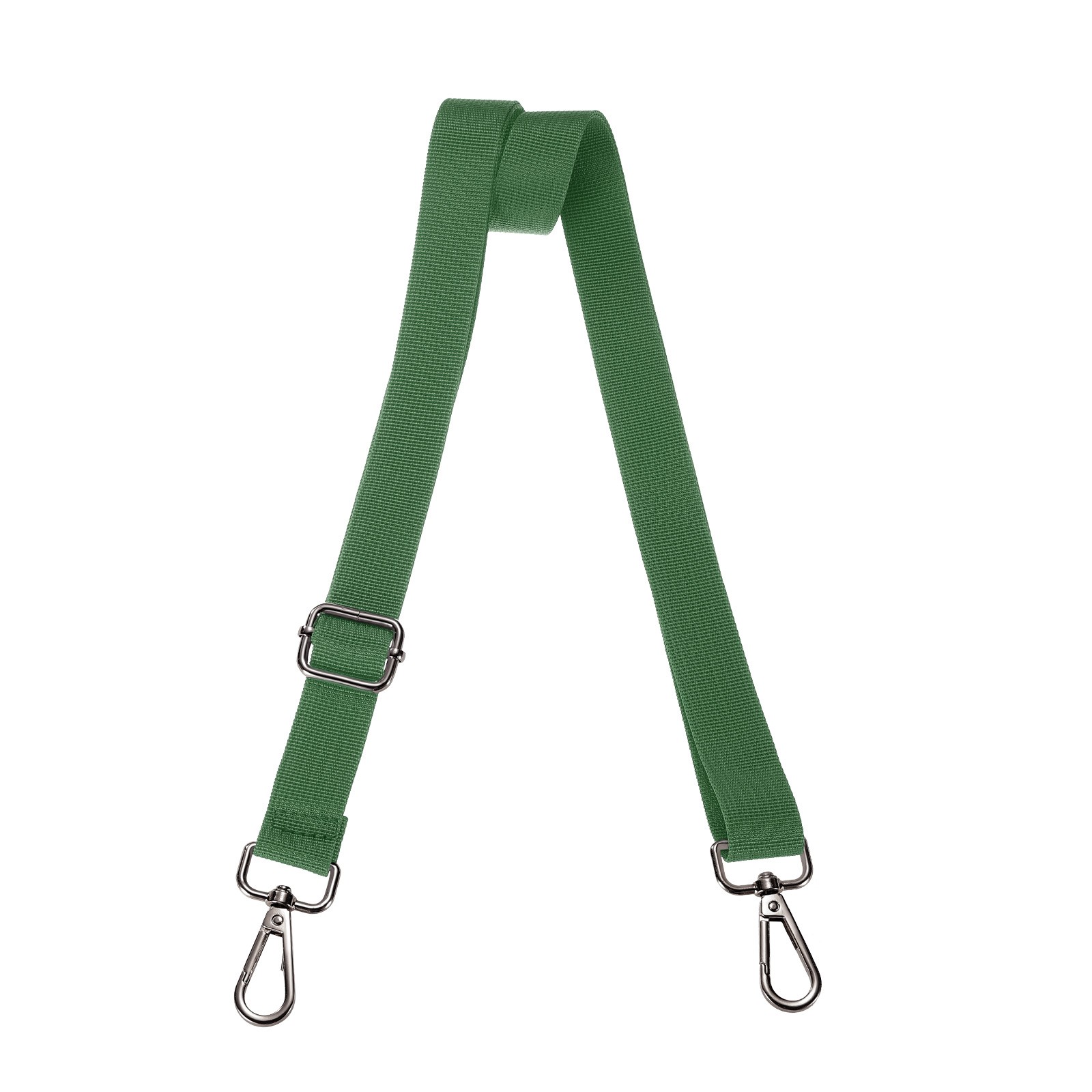 Shoulder Strap 2.5cm Wide Crossbody Strap Green Color Black Buckle
