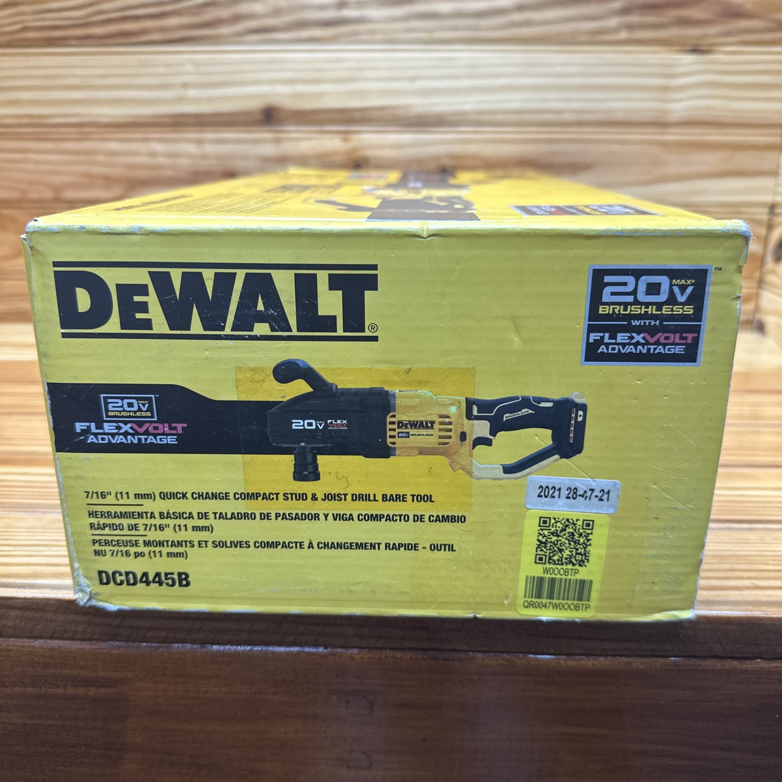 DeWalt DCD445B 20V Cordless 7/16" Quick Change Stud & Joist Drill (Tool Only)