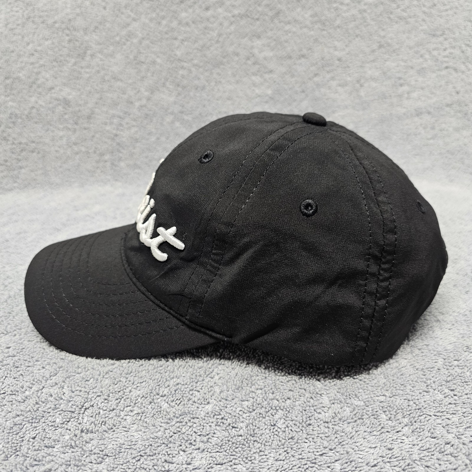 Titleist Hat Golf Baseball Cap OSFM Strapback Black White Golfer Golfing