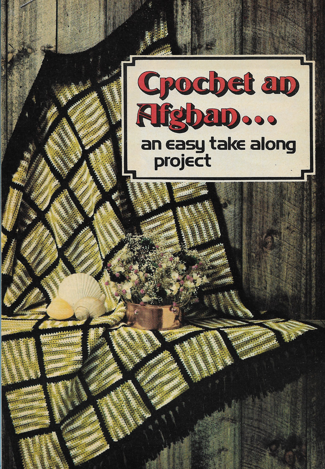 vintage, Easy Take Along Afghan crochet pattern instructions